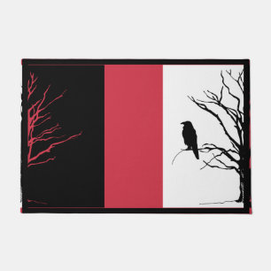 Vogelfotografie-Reihe oder Raven Fußmatte