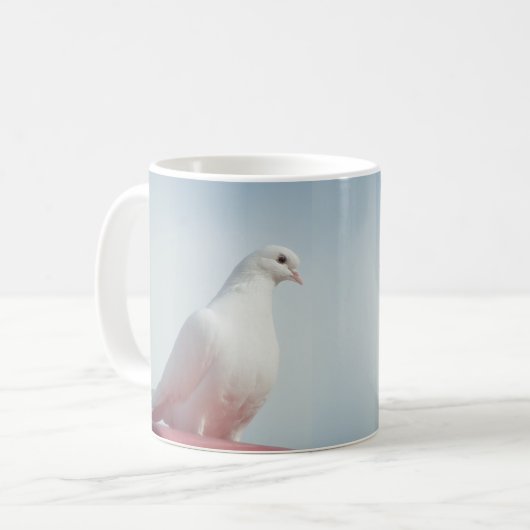 Vogelfotografie von Tauben und Tauben Kaffeetasse (Vorderseite Links)
