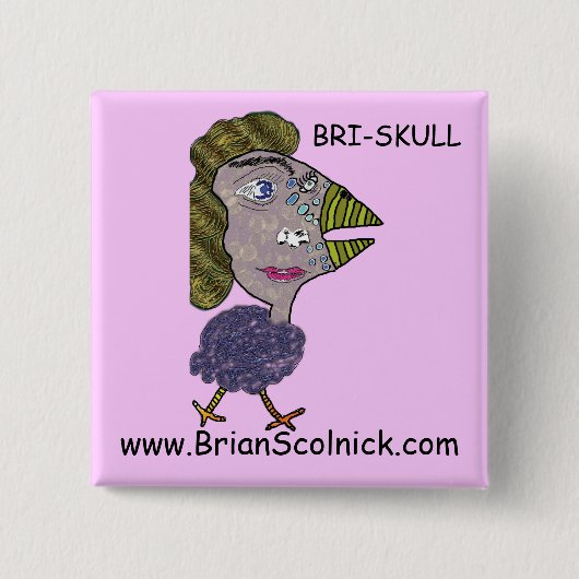 Vogelfrau Button (Vorderseite)