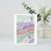 Vogelfrau Postkarte (Stehend Vorderseite)