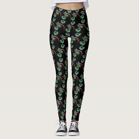 Vogelfreude Custom Leggings (Vorderseite)