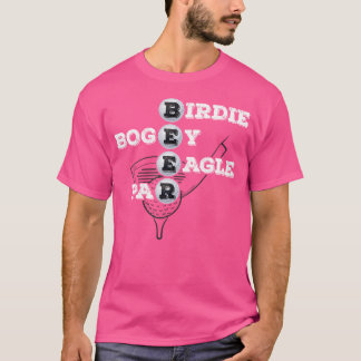 Vogelfreund Bogey Adler Par Bier Golfball Lustiger T-Shirt