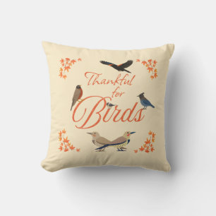 Vogelfreundlicher Herbst Dankbar für Vögel Kissen