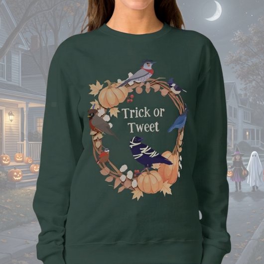Vogelfreundliches Halloween: Süßes oder Saures ode Sweatshirt