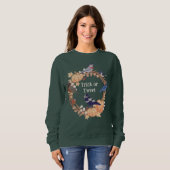 Vogelfreundliches Halloween: Süßes oder Saures ode Sweatshirt (Vorne ganz)