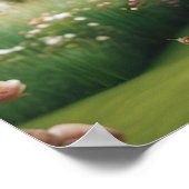 Vogelfutter und Vogelschutzgebiete als Kernlandsch Poster (Ecke)