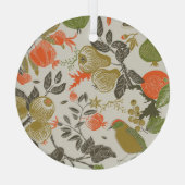 Vogelgarten: Nahtlos Ornament Aus Glas (Rückseite)