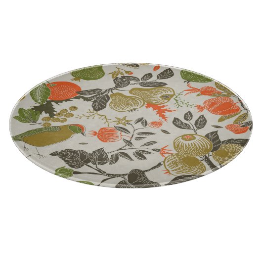 Vogelgarten: Nahtlos Schneidebrett (Ecke)