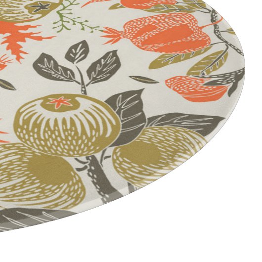 Vogelgarten: Nahtlos Schneidebrett (Ecke)