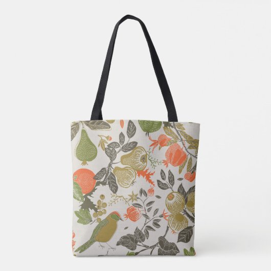 Vogelgarten: Nahtlos Tasche (Rückseite)