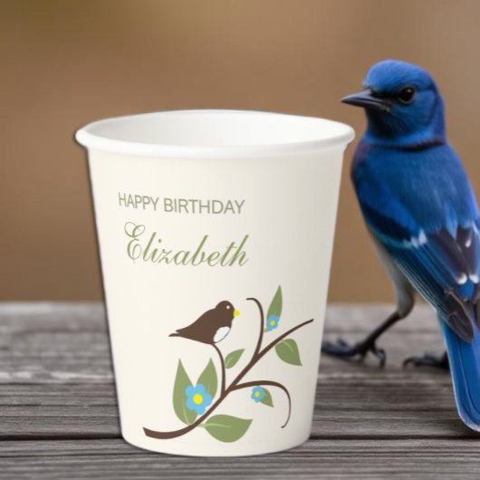 Vogelgeburtstag Pappbecher
