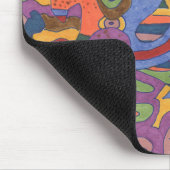 Vogelgeflecht, originalgetreu abstrakt mousepad (Ecke)