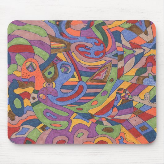 Vogelgeflecht, originalgetreu abstrakt mousepad (Vorne)