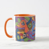 Vogelgeflecht, originalgetreu abstrakt tasse (Links)
