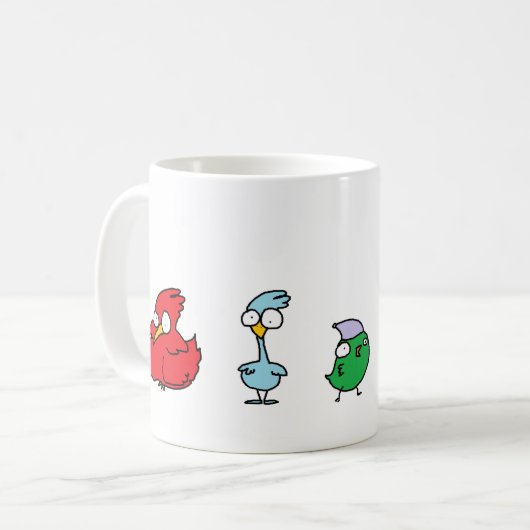 Vogelgehirn Kaffeetasse (Vorderseite Links)