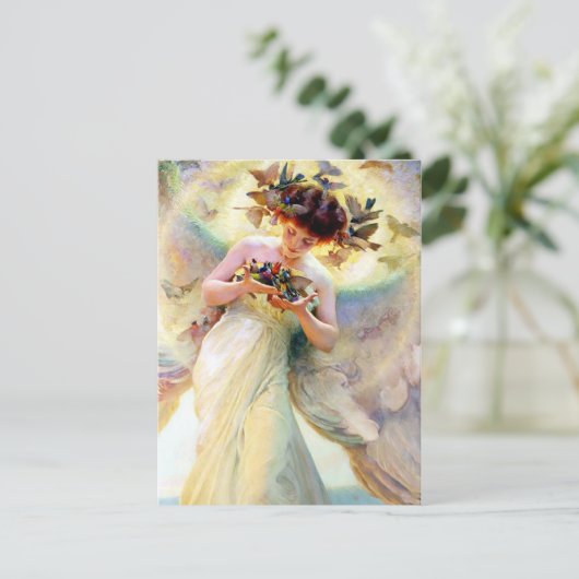 Vogelgel Postkarte (Stehend Vorderseite)