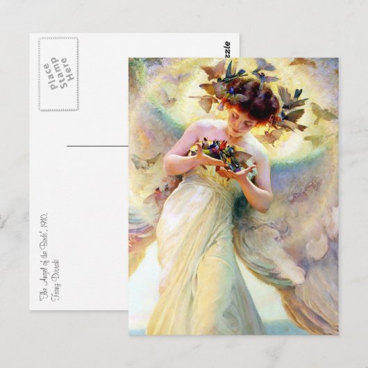 Vogelgel Postkarte (Vorne/Hinten)