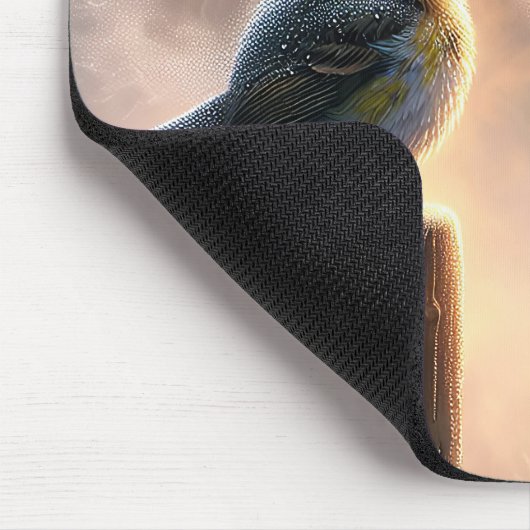 Vogelgesang in der Morgensonne Mousepad (Ecke)