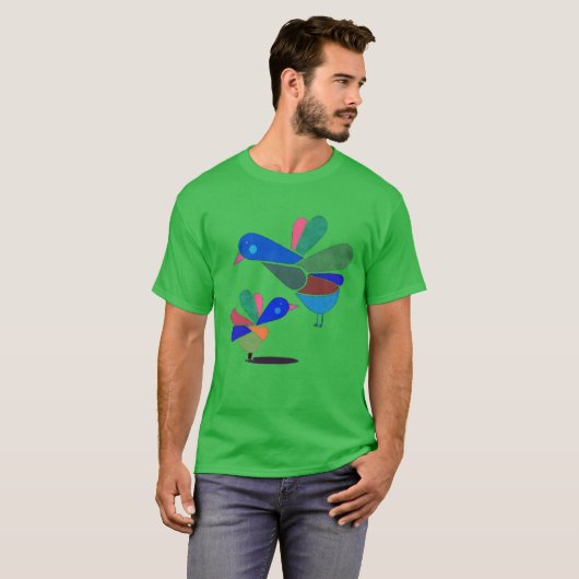 Vogelgeschenk T-Shirt (Vorne ganz)