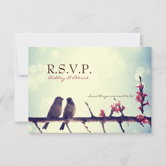 Vogelgeschichte RSVP Karte (Vorderseite)