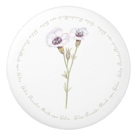 Vogelgesicht-Gilia-Aquarell Keramikknauf