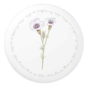 Vogelgesicht-Gilia-Aquarell Keramikknauf