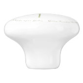 Vogelgesicht-Gilia-Aquarell Keramikknauf (Seitenansicht)