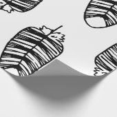 Vogelgestreiftes Federmuster. Nahtloses Muster Geschenkpapier (Ecke)