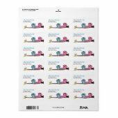 Vogelgewächse Adressaufkleber (Vorne)