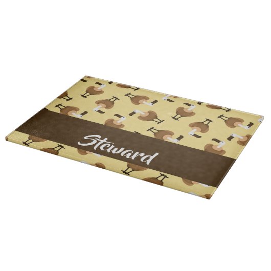 Vogelgewächse Schneidebrett (Ecke)