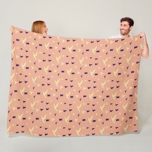 Vogelgezwitscherte "Freedom Throw Blanket" Fleecedecke (Beispiel)