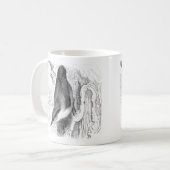 Vogelgravuren - ein Nuthatch & Treecreeper Kaffeetasse (Vorderseite Links)