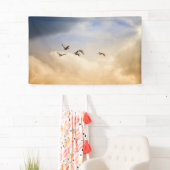 Vogelgrippe im Flug Banner (Insitu)