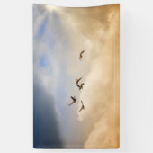 Vogelgrippe im Flug Banner (Vertikal)