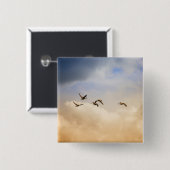 Vogelgrippe im Flug Button (Vorne & Hinten)