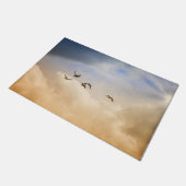 Vogelgrippe im Flug Fußmatte (Schrägansicht)