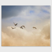 Vogelgrippe im Flug Geschenkpapier (Flach)