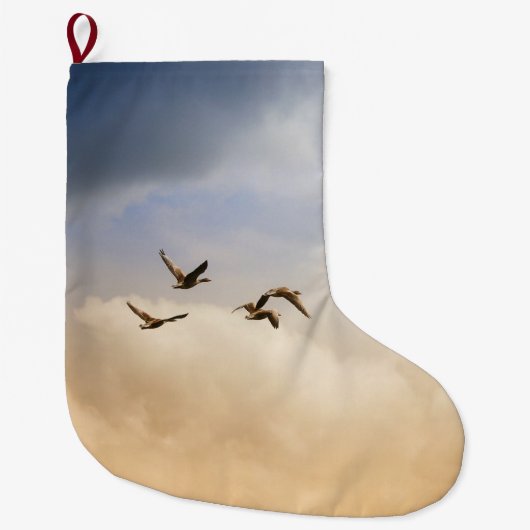 Vogelgrippe im Flug Großer Weihnachtsstrumpf (Vorderseite)