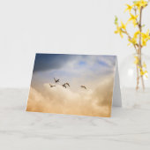 Vogelgrippe im Flug Karte (Gelbe Blume)