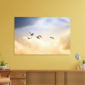 Vogelgrippe im Flug Leinwanddruck (Insitu (Wohnzimmer))