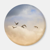 Vogelgrippe im Flug Magnet (Vorne)