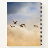 Vogelgrippe im Flug Notizblock (Rückseite)