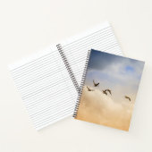 Vogelgrippe im Flug Notizblock (Innenseite)