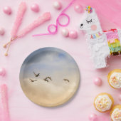 Vogelgrippe im Flug Pappteller (Party)