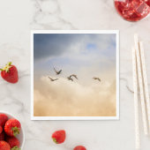 Vogelgrippe im Flug Serviette (Beispiel)