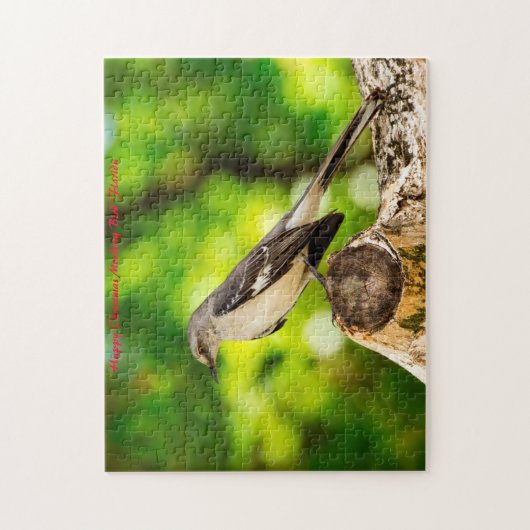 Vogelgrippe. Weihnachtsgrüße Puzzle (Vertikal)