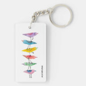 Vogelhaufen Schlüsselanhänger (Rückseite)