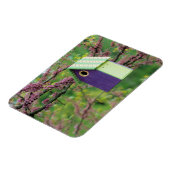 Vogelhaus auf einem Redbud Baum Magnet (Linke Seite)
