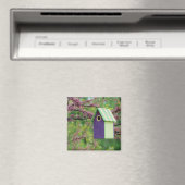 Vogelhaus auf einem Redbud Baum Magnet (In Situ (Geschirrspüler))