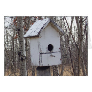 Vogelhaus aus verwittertem Holz von Kim Newberg